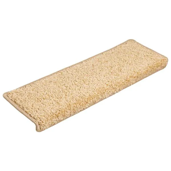 vidaXL Stufenmatten 30 Stk. 65x21x4 cm Creme Rechteckiger Rand