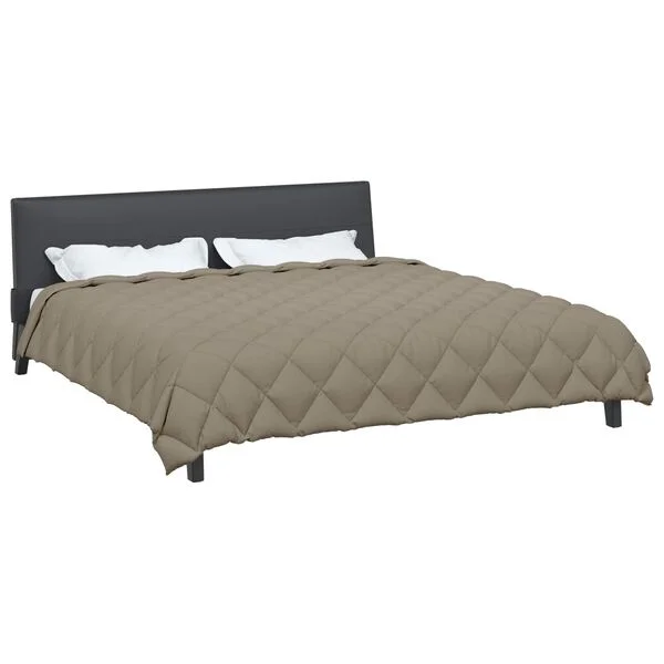 vidaXL Winterbettdecke 200 x 220 cm 450 g/m² Hellgrau