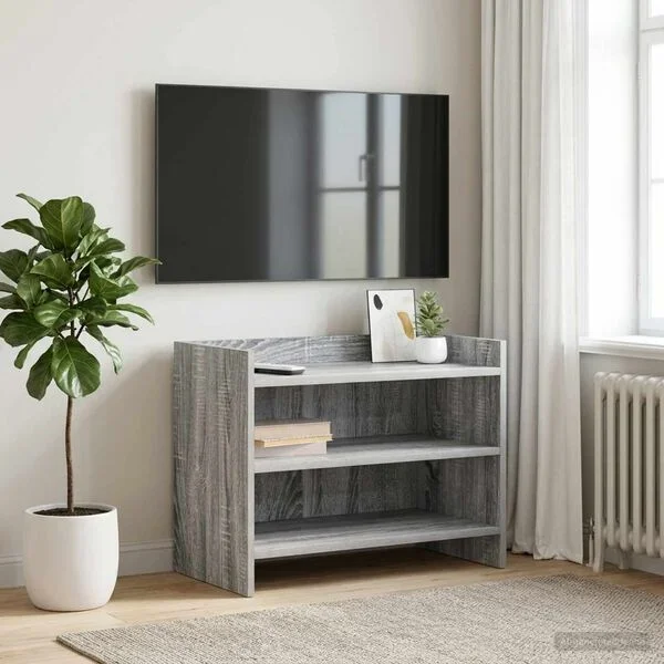 vidaXL TV-Schränk 60 x 33 x 47 cm Grau Sonoma Holzwerkstoff