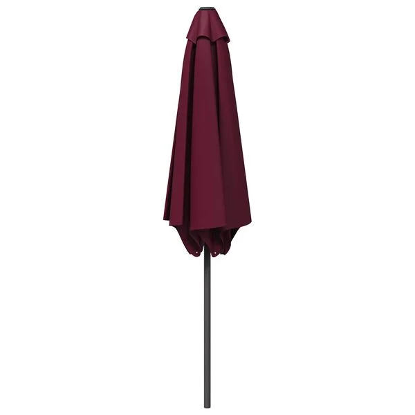 vidaXL Gartensonnenschirm Rechteckig 3 x 3 m Polyester Bordeauxrot