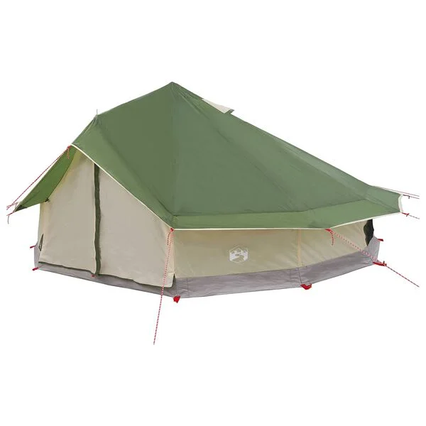 vidaXL Tipi Zelt 20 Personen Grün Polyester und Stahl