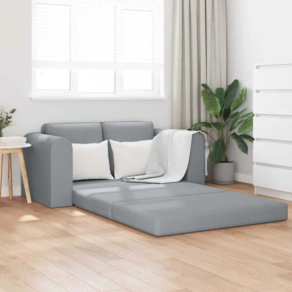 vidaXL Schlafsofa Hellgrau 148 x 71 x 83 cm Stoff