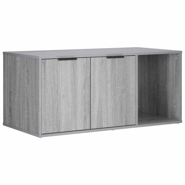 vidaXL Katzenkiste Möbel Sonoma-Grau 100 x 49 x 45 cm Holzwerkstoff