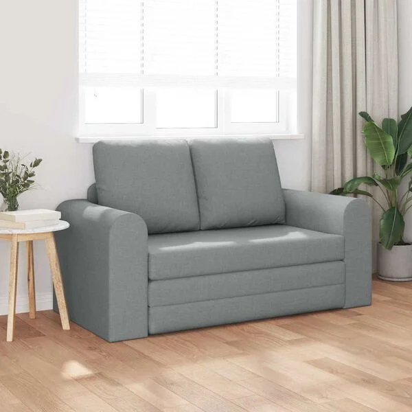 vidaXL Schlafsofa Hellgrau 148 x 71 x 83 cm Stoff