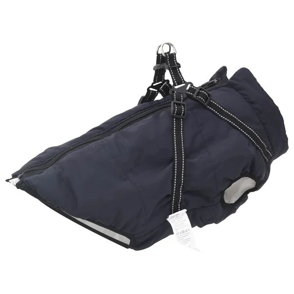 vidaXL Hundemantel Marineblau L44 Fleece und Polyester