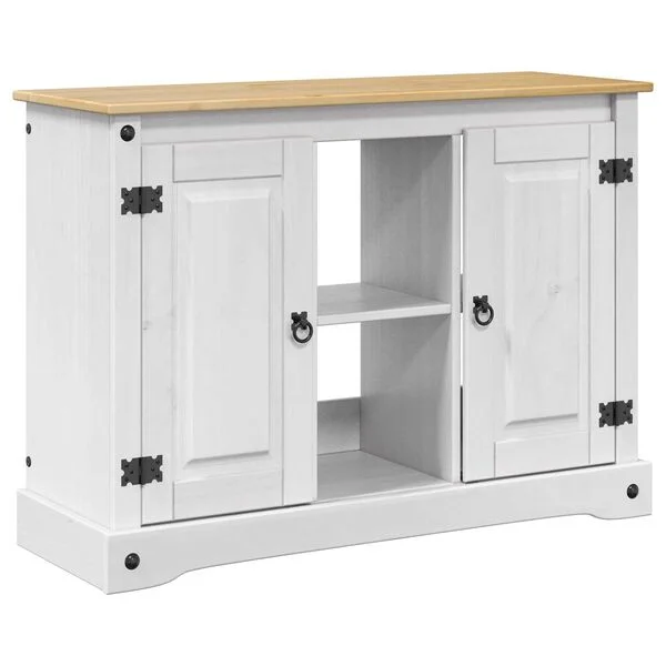 vidaXL Aquariumständer CORONA Weiß und Braun 101, 5 x 37 x 73 cm 300 kg