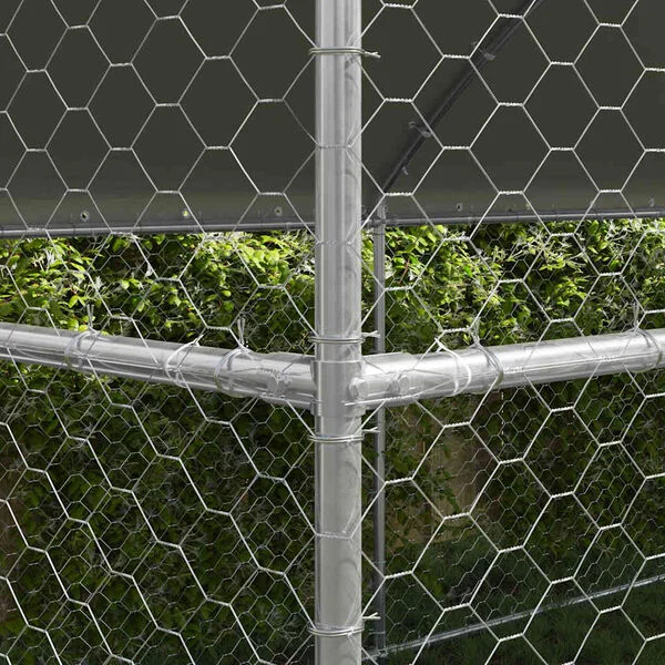 vidaXL Hundekäfig 3 stk. Silber 6 x 2 x 2 m Verzinkter Stahl