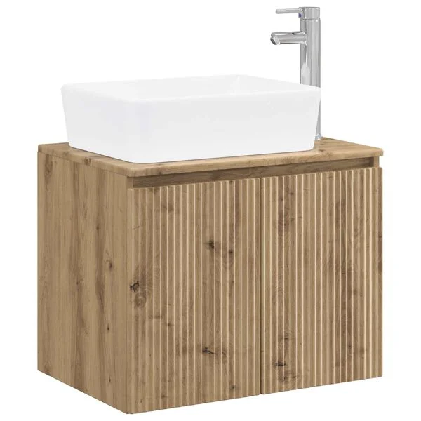 vidaXL Badezimmermöbel-Set Artisan-Eiche Holzwerkstoff