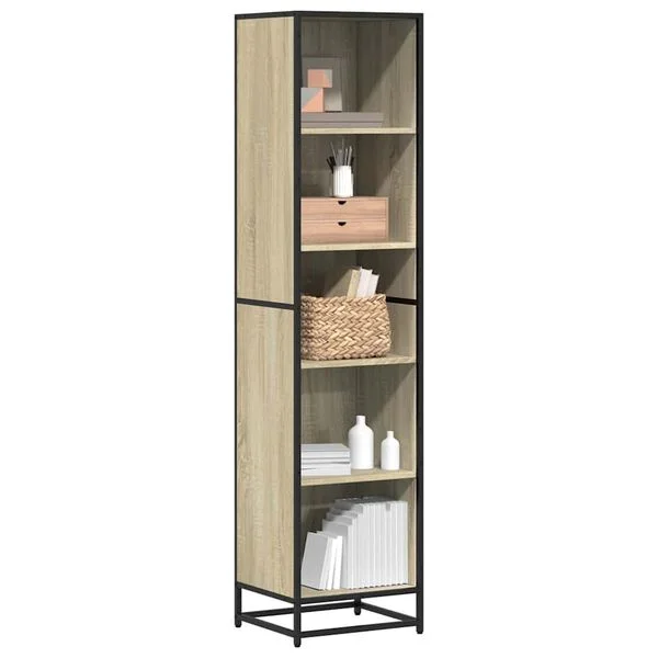 vidaXL Bücherregal Sonoma-Eiche 40x35x170, 5 cm Holzwerkstoff