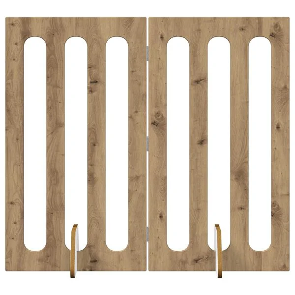 vidaXL Faltbarer Haustierzaun 2 stk. Artisan-Eiche 100, 5 x 38 x 90 cm