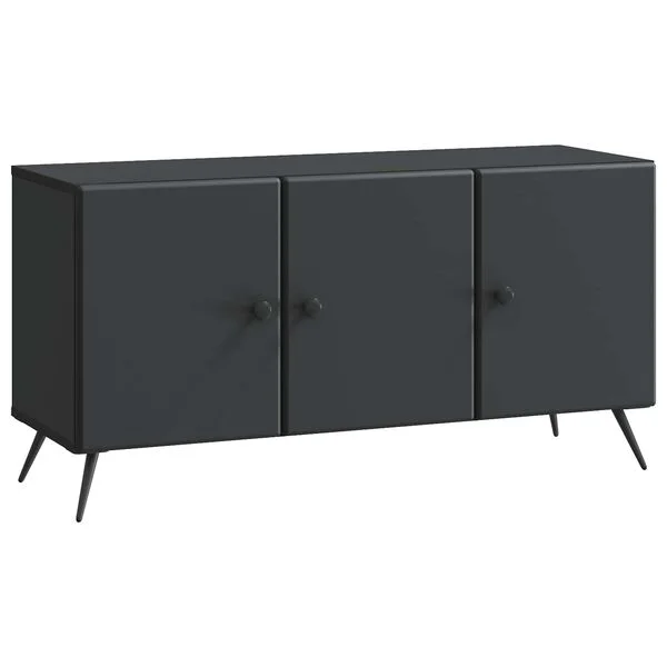vidaXL TV-Schränk Schwarz 99 x 34, 5 x 50 cm Holzwerkstoff