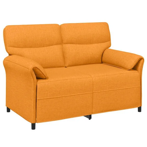 vidaXL 2-Sitzer Sofa 2-Sitzer Dunkelgelb 138 x 83 x 95 cm Stoff