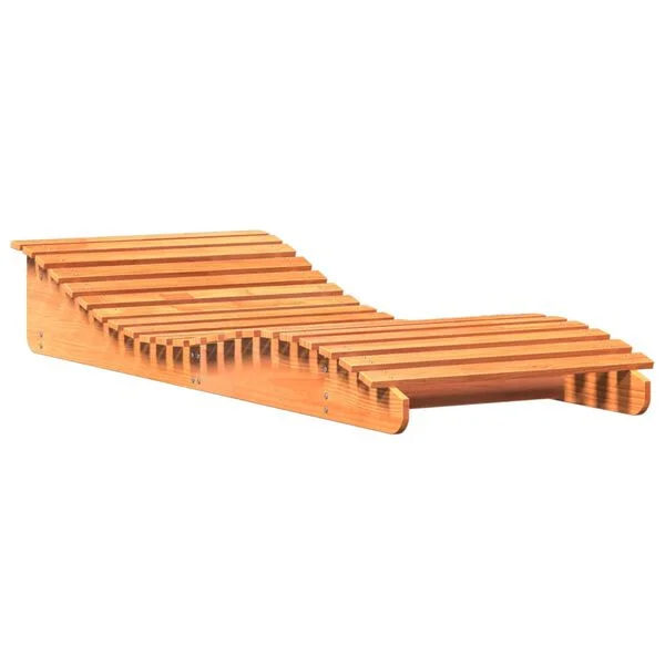 vidaXL Sonnenliege Wachsbraun 205x80x31, 5 cm Massivholz Kiefer