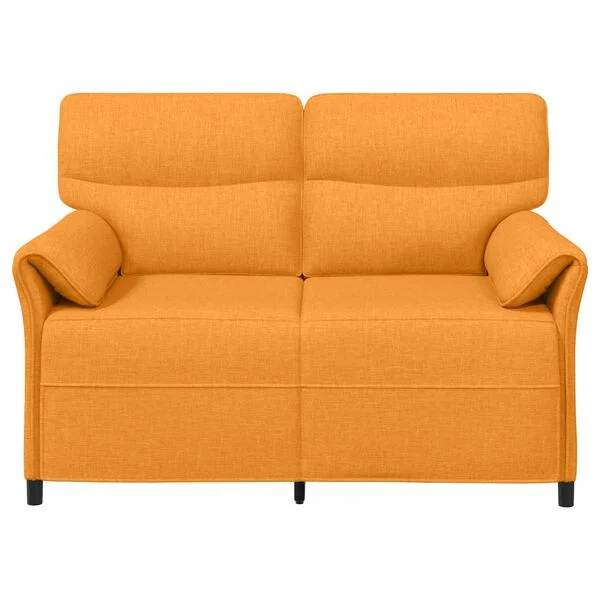 vidaXL 2-Sitzer Sofa 2-Sitzer Dunkelgelb 138 x 83 x 95 cm Stoff