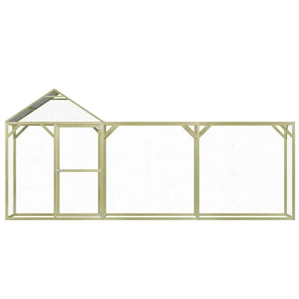 vidaXL Hühnerkäfig 4, 5x1, 5x2 m Kiefernholz Imprägniert