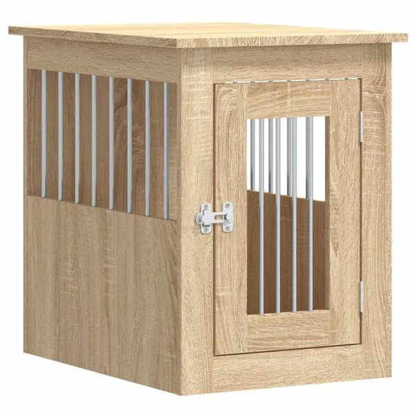 vidaXL Hundekäfig im Möbelstil Sonoma-Eiche 45x62x59 cm Holzwerkstoff