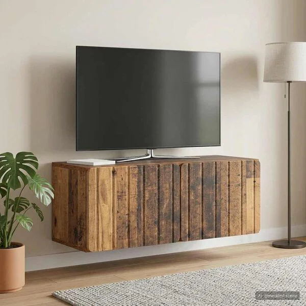 vidaXL Wandmontierter TV-Schrank 78, 5 x 31 x 30 cm Altholz