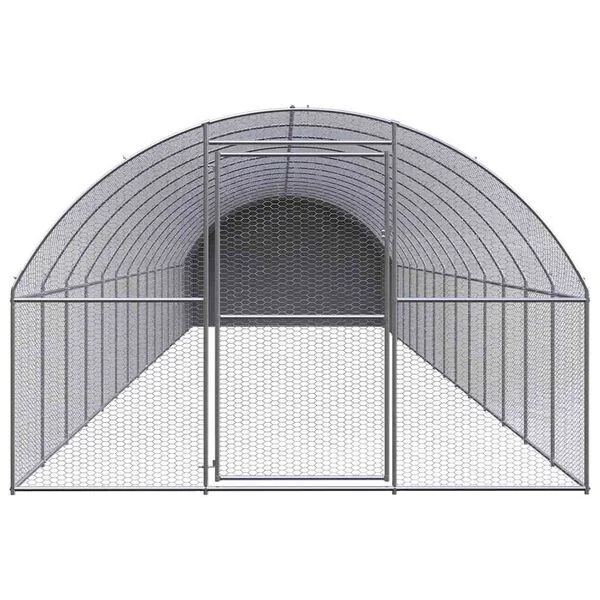 vidaXL Outdoor-Hühnerstall 3x16x2 m Verzinkter Stahl