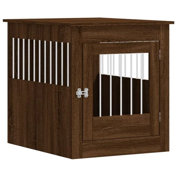 vidaXL Hundekäfig im Möbelstil Braun Eichen-Optik 64, 5x80x71 cm